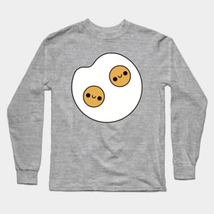 Cute Kawaii Fried Eggs Long Sleeve T-Shirt